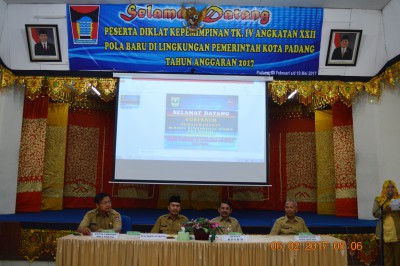 Pembukaan “Perdana” Diklat PIM Tingkat IV di Tahun 2017 BPSDM Provinsi Sumatera Barat